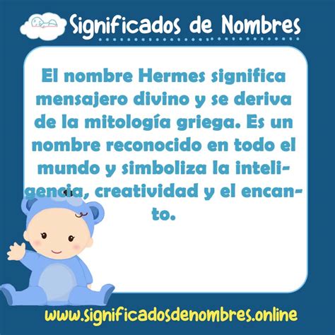 que significa el nombre de hermes|Significado, Origen y Personalidad del Nombre Hermes .